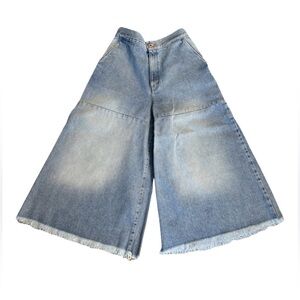 Off-White c/o Virgil Abloh Wide-Leg Denim Culotte Jeans - Size 26